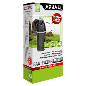 Внутренний фильтр AQUAEL FAN FILTER MINI plus для аквариума 30 - 60 л (260 л/ч, 4.2 Вт) (1)