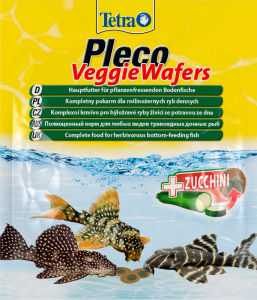 Корм для растительноядных донных рыб Tetra Pleco Veggie Wafers 15 г (1)