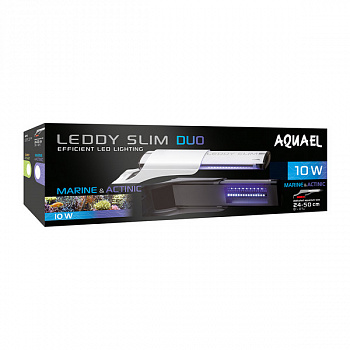 Светильник для аквариума AQUAEL LEDDY SLIM DUO Marine & Actinic белый 10W (24 - 50 см / 10000 & 2000