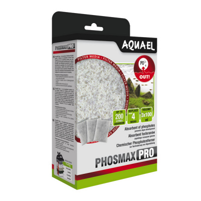 Наполнитель для аквариумных фильтров AQUAEL PHOSMAX PRO (3х100 мл), удаление фосфатов