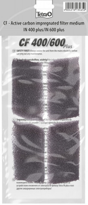 Губка Tetratec c углем CF 400/600 плюс 2 шт.